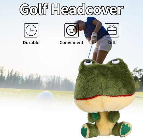 Plush Golf Head Covers Club Protective Driver Headcover in Frog Shape