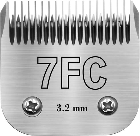 7FC Clipper Blades for Pet Grooming, Replacement Blades Compatible with Andis, Oster A5, Wahl KM-10 Series.