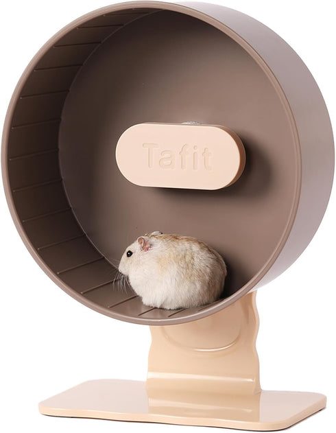 Silent Hamster Wheel 8.7 Inch Dual-Bearings Quiet Running Exercise Wheels, Height Adjustable for Dwarf Hamsters,