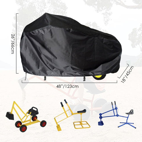 COOSOO Sandbox Digger Excavator Cover Waterproof Children Digger Excavator Cover Sandbox Toy Digger Cover