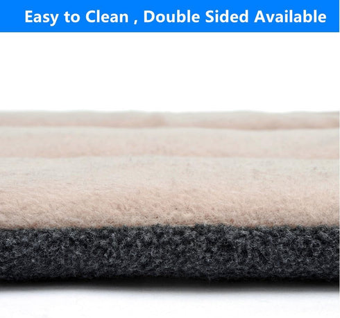 Dog Bed Crate Pad - 24" L x 18" W Kennel Pad - Machine Washable Entire Dog Crate Beds - Double Sided Pet Mat