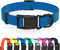 Waterproof Dog Collar, Easy to Clean Rubber with Quick Release Buckle for Small Medium Large Dogs (Blue, L < 15.4-24.8