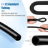 AQUANEAT 14Feet Aquarium Airline Tubing, Standard 3/16" Tubing with Air Pump Accessories (Black)