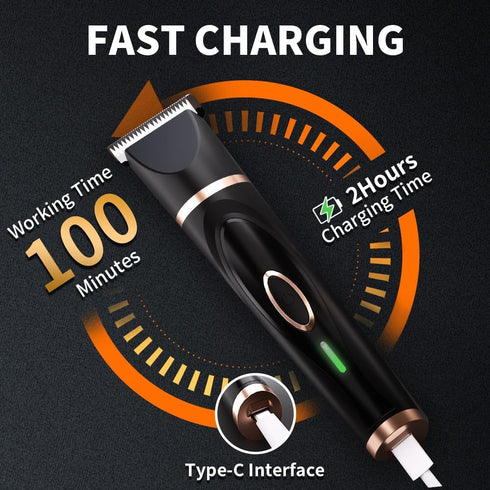 Liuqo Trimmer, 3 1 Trimmer Dog Clippers Grooming Kit with Paw in Low Noise Electric Rechargeable Cordless Pet Shaver