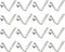 HARFINGTON 16pcs Single Button Kayak Paddle Snap Spring Clip - 65Mn Spring Steel V-Shaped Locking Tube Clips