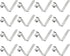 HARFINGTON 16pcs Single Button Kayak Paddle Snap Spring Clip - 65Mn Spring Steel V-Shaped Locking Tube Clips