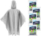 Hagon PRO Disposable Rain Poncho for Kids, Lightweight Waterproof Toddler Rain Coat, 5 Pack
