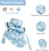 Junchl 2XL Small Dog Bathing Towel, Adjustable Dog Bath Robe for Cold Weather, Puppy Pajamas Warm Flannel Dogs Pjs, Pet