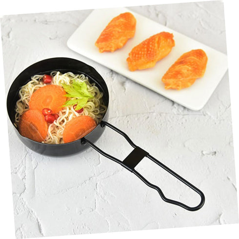 2pcs Zerodeko Outdoor Soup Pot Iron Cooking Pot Stew Kitchen Cookware Portable for Camping Mountaineering Fishing