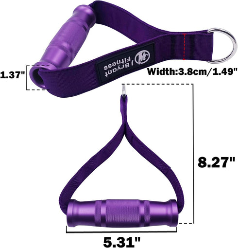 J Bryant Fitness Metal Gym Handles for Cable Machine Attachment, Heavy Duty Aluminum Alloy Handle Grips for Resistance