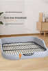 GeRRiT 19.3""15.35"" Dog ToiletPee Pad Holder Pet Indoor Dog Training Toilet Dog Litter Box Plastic Potty Tray (Yellow)