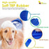 2 Pack Dog Grooming Brush, Premium Soft Silicone Pet Bath Brushes with Adjustable Handle for Dogs & Cats