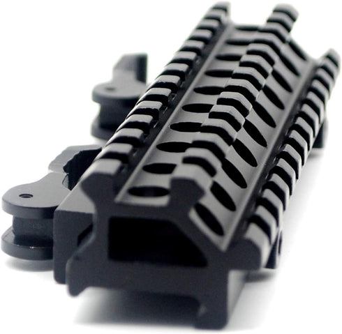 TRIROCK See-Through Throw Lever Riser Mount - Picatinny Riser Mount with 13 Slots, Quick Release Detachable