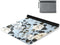 HXshaoye Elegant Vintage Flower Rose White Baby Blue thin yoga mat non slip