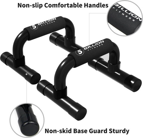 Push Up Bars, 5BILLION Strength Training Push Up Handle, Portable Calisthenics Bar for Home Gym Workout, Up to 330Lbs