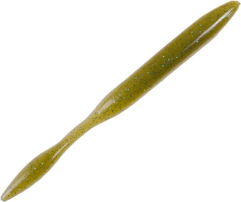 Strike King KVD Dream Shot Fishing Lure, Soft Plastic Worm, Coffee Scent, Hinged Tail, Salt Impregnated, Open Pour