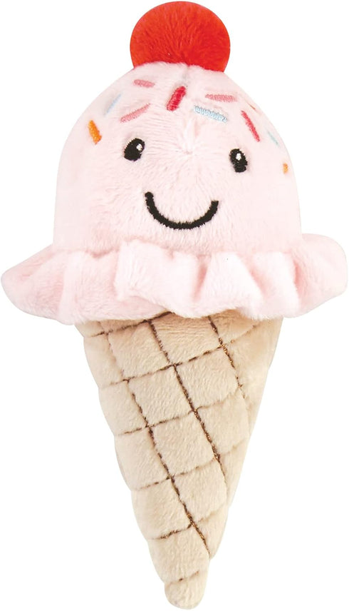 Luvable Friends Plush Dog Toy, Unisex Baby Squeaky Toy with Rope