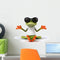 Wallmonkeys WM362920 Frog with White T-shirt Peel and Stick Wall Decals, 18" W x 12" H