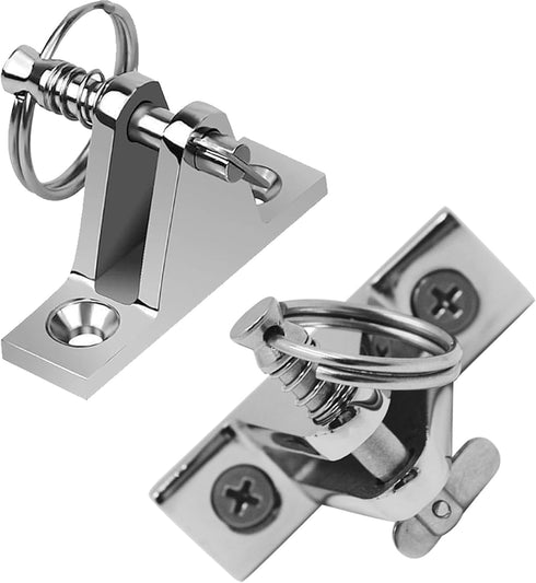 SHENGHUISS 4 Pack Bimini Top Deck Hinge with Quick Release Pin, 316 Stainless Steel Marine Fitting