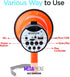 15W 200-sec 1093Yards Bullhorn Megaphone with Siren & Volume Control/Recorder - Waterproof Reliable and Consistent