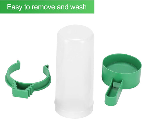 Lamoutor 4Pcs Plastic Bird Water Feeder Drinker Clip for Parrots Budgie Cockatiel Lovebirds