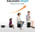 TRIPTIPS Upgrade Portable Toilet - Adjustable Height Camping Toilet for Adults and Kids, Foldable Travel Potty