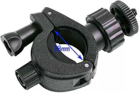 Maxmoral 1/4inch-20 Black Motorcycle Handlebar Mounting Adapter Mobile Phone Installation Clamp Universal Bicycle Stand