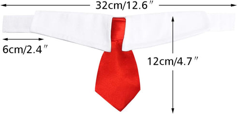 Segarty Dog Neckties, 6pcs Formal Classy Pet Neck Ties, Tuxedo Bow Tie Collar for Small Dogs and Kittens