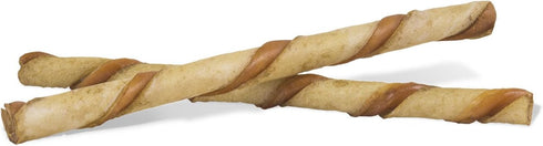 Dingo Twist Sticks with Peanut Butter, Rawhide Chew, 25 Count
