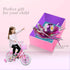 U-LIAN Kids Streamers and Bike Bell - 1 Pack Flower Bicycle Bell with 2 Pack Handlebar Streamers for Children's Bike