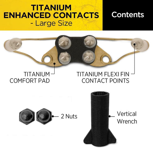Dogtra Large Titanium Enhanced Contacts for Dogtra Remote Dog Training eCollars