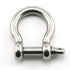 Heyous 1/2 Inch Screw Pin Anchor Shackle, Stainless Steel Heavy Duty Bow Shape Load Clamp for Outdoor