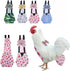 TUOTUOJIA Adjustable Chicken Diaper for Pet Duck for Washable Poultry Nappies Hens Clothes with Pretty Bow Reusable