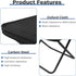 YFFFOVSSS 1.4Lbs 220Lbs Portable Folding Camping Stool - Ultra Lightweight, Heavy Duty, Reinforced Steel Frame, Quick
