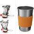 Lixada Camping Cookware Set, Portable Mess Kit, Outdoor Cooking Set with Stove, Spoon, Fork for Travel