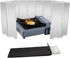 Stove Windscreen, 16 Plates Aluminum Stove Windshield with Drawstring Bag for Camping, Butane Stoves