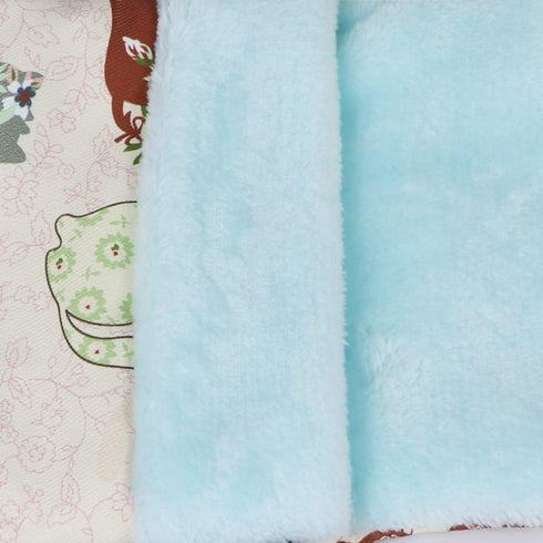 Wontee Small Pet Sleeping Pouch - Sleep Bag Warm Bed Hideout for Hamsters, Hedgehogs, Sugar Gliders, Squirrels, Pink Cat