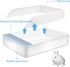 Chinchilla Tfwadmx Large Rabbit Litter Box Toilet Rectangle Potty Trainer Corner Litter Bedding Box Pet Pan for Adult
