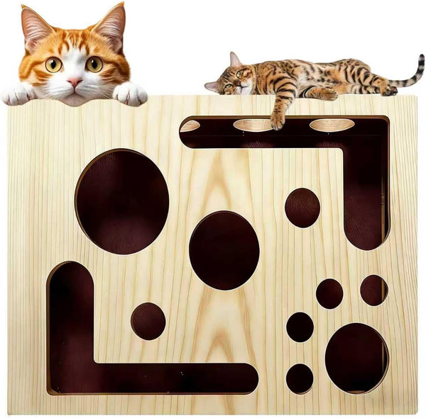 Generic 2026 New Cat Scratch Puzzle Enrichment Box, Cat Nail File Box with