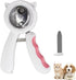 WishLotus Pet Nail Clippers, Anti-Slip Splash Dog Clipper with Clear Baffle and Hide Nail File for Small Animals (Pink)