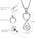 Oinsi Infinity Love Pet Cremation Jewelry for Ashes, Dog/Cat Funeral Keepsake Urn Necklace Pendant