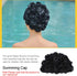 Floral Swim Hat, Elastic Swim Bonnet Waterproof Headgear for Women with Long Hair for Summer Pool