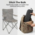 Backpack Foldable Stool Portable Folding Chair for Adults, Collapsible Camping Stool with Carry Strap & Storage Pouch