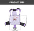 iplusmile Pet Backpack Harness with Leash for Small Cat Dog, Pet Self Mini Carrier Backpack Saddle Bag, Cute Adjustable Cat Dog Walking Harness with Pocket for Walking Travel