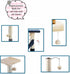 10-Pack Replaceable Cat Dangling Toy with Bell - Cat Scratching Post Cat Tree Tower Replacement Attachment