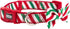 Holiday Christmas Dog Collar with Detachable Bow Tie, Adjustable for Small Dogs & Puppies, Neck 10"-15”