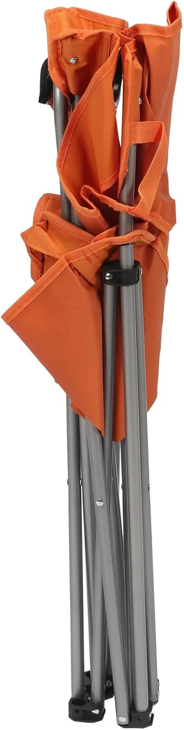 BIAZEEG Quad Folding Camp Chair with Cup Holder (Burnt Orange)