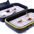 ORIONE Waterproof Portable Fly Fishing Box, Easy Grip Foam Jig, Large Capacity Pocket Sized Case for Fly Fishing and