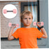 2pcs 0.4lb 4.52 1.69 1.49inch, Totority Mini Dumbbells for Kids Silicone Hand Weights, Pink Toddler Exercise Toys, Home
