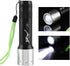 Waterproof Diving Flashlight, EVTSCAN Aluminum Alloy Portable Scuba Gear Dive Light Torch with 3 Modes